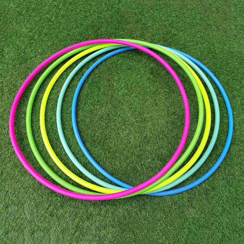 Rhythmic gymnastics hoops in multiple colors
